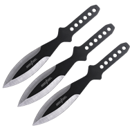 Black Leaf Blade Throwing Knife Set