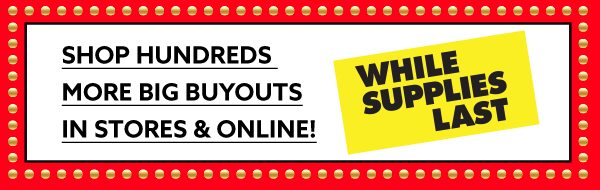 Shop hundreds more big buyouts in stores & online!