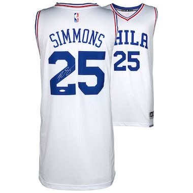 Ben Simmons Philadelphia 76ers Autographed Home Jersey - Upper Deck