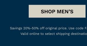 Members take an extra 25% off sale | Shop Men