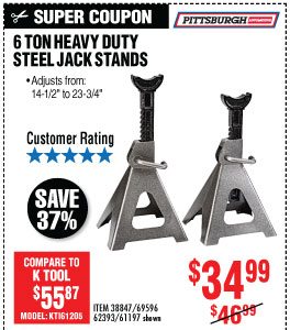 View 6 ton Steel Jack Stands