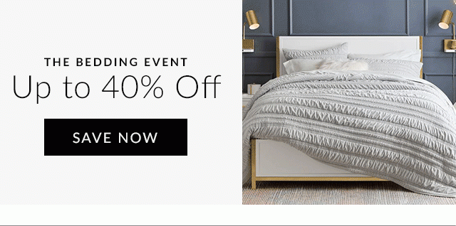 UP TO 40% OFF BEDDING - SAVE NOW