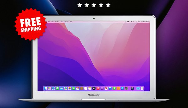 Apple MacBook Air 13.3" (2017) 1.8GHz i5 Core 8GB RAM 128GB - Silver (Refurbished)