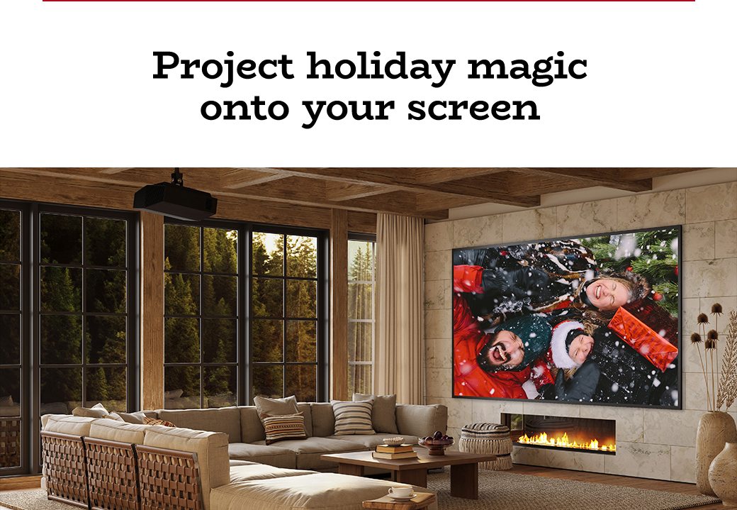 Project holiday magic onto your screen