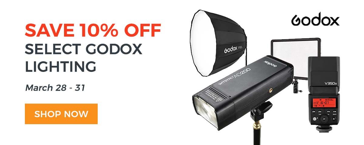 Save 10% off Select Godox Lighting March 28-31