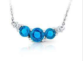 Blue Topaz Necklace