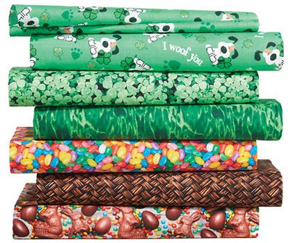 Easter and Saint Patrick's Fabrics.