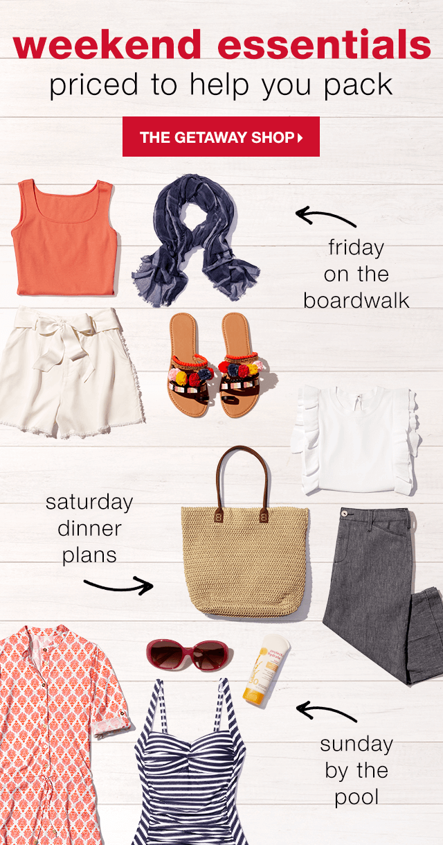 Weekend Essentials Price to Help You Pack - The Getaway Shop