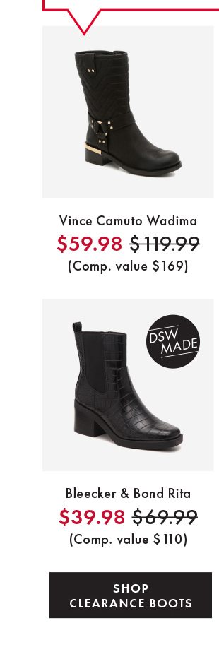 SHOP CLEARANCE BOOTS