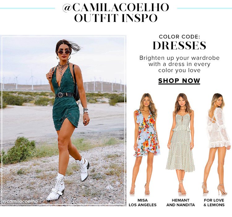 Color Code: Dresses. Shop Now