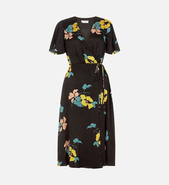 Hobbs Peggy Floral Print Midi Dress