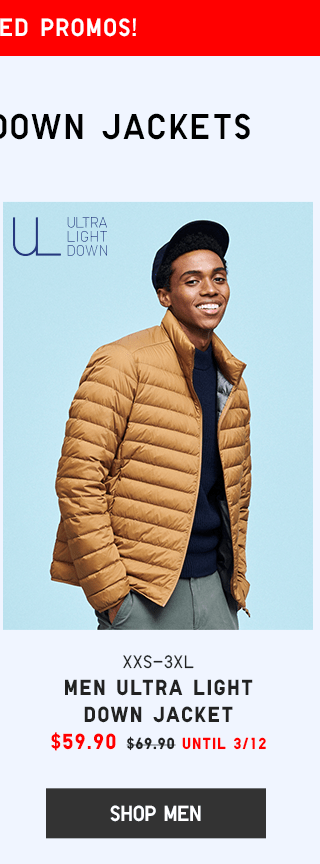 PDP4 - MEN ULTRA LIGHT DOWN JACKET