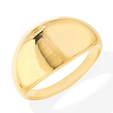 Tapered Dome Ring 14K Yellow Gold