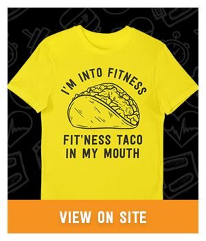 Fitness taco in my mouth
