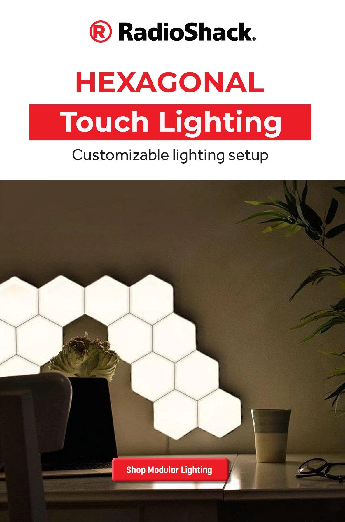 Hexagonal Touch Lighting