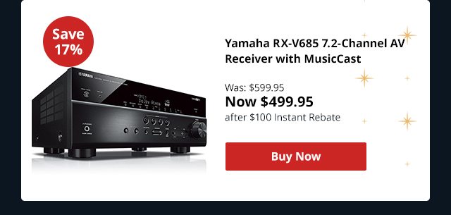 Yamaha RX-V685 7.2-Channel AV Receiver with MusicCast
