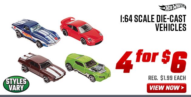 Hot Wheels 1:64 Scale Die-Cast Vehicles