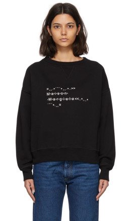 Maison Margiela - Black Cotton Sweatshirt