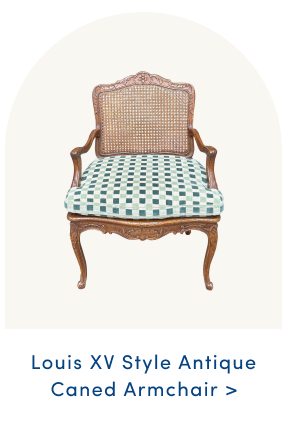 Louis XV Style Antique Caned Armchair