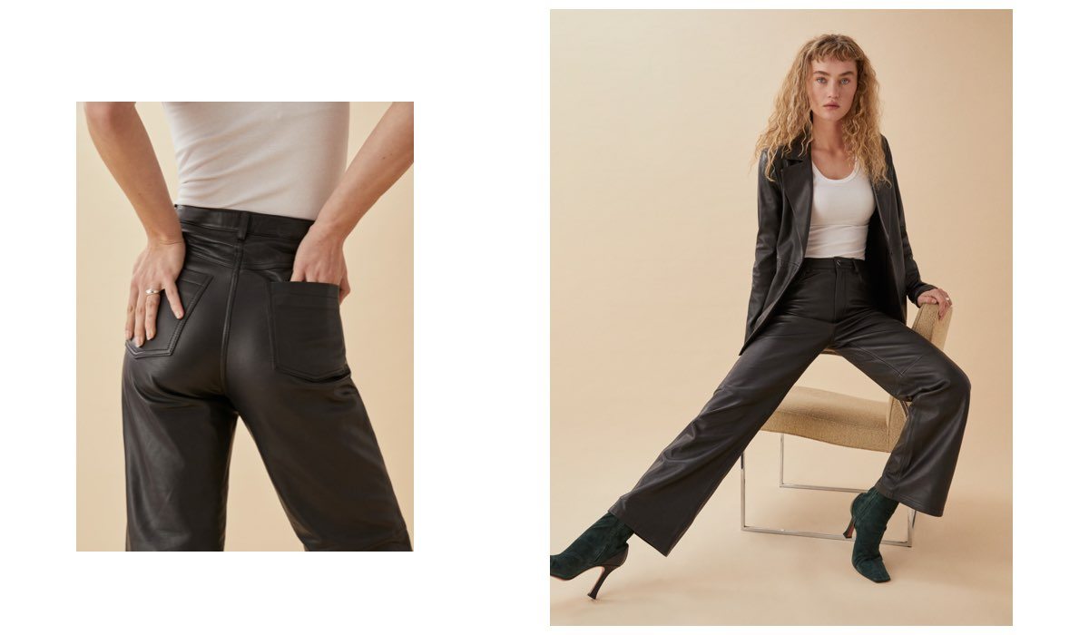 Veda 5 Pocket Leather Pant