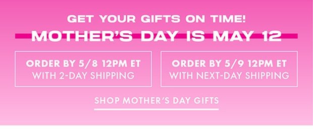 SHOP MOTHER'S DAY GIFTS