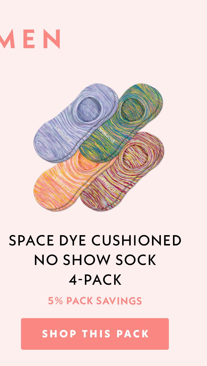 Space Dye Cushioned No Show Sock 4-Pack | 5% Pack Savings | Shop This Pack