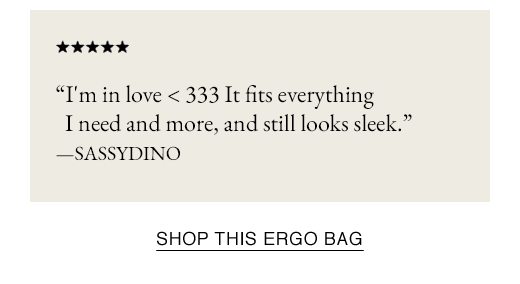 SHOP THIS ERGO BAG