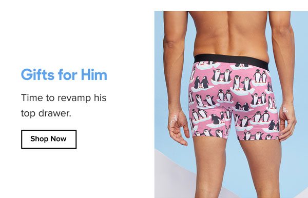 Gifts for Him Time to revamp his top drawer. 