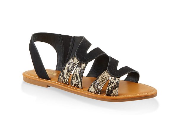 Two Tone Slingback Sandals