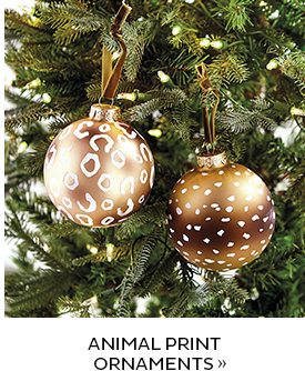 Animal Print Ornaments 