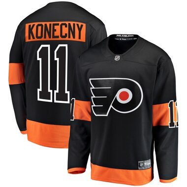 Fanatics Branded Travis Konecny Philadelphia Flyers Youth Black Alternate Breakaway Player Jersey