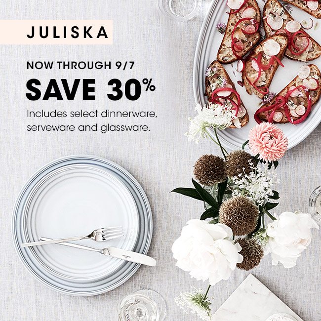 Juliska save 30%