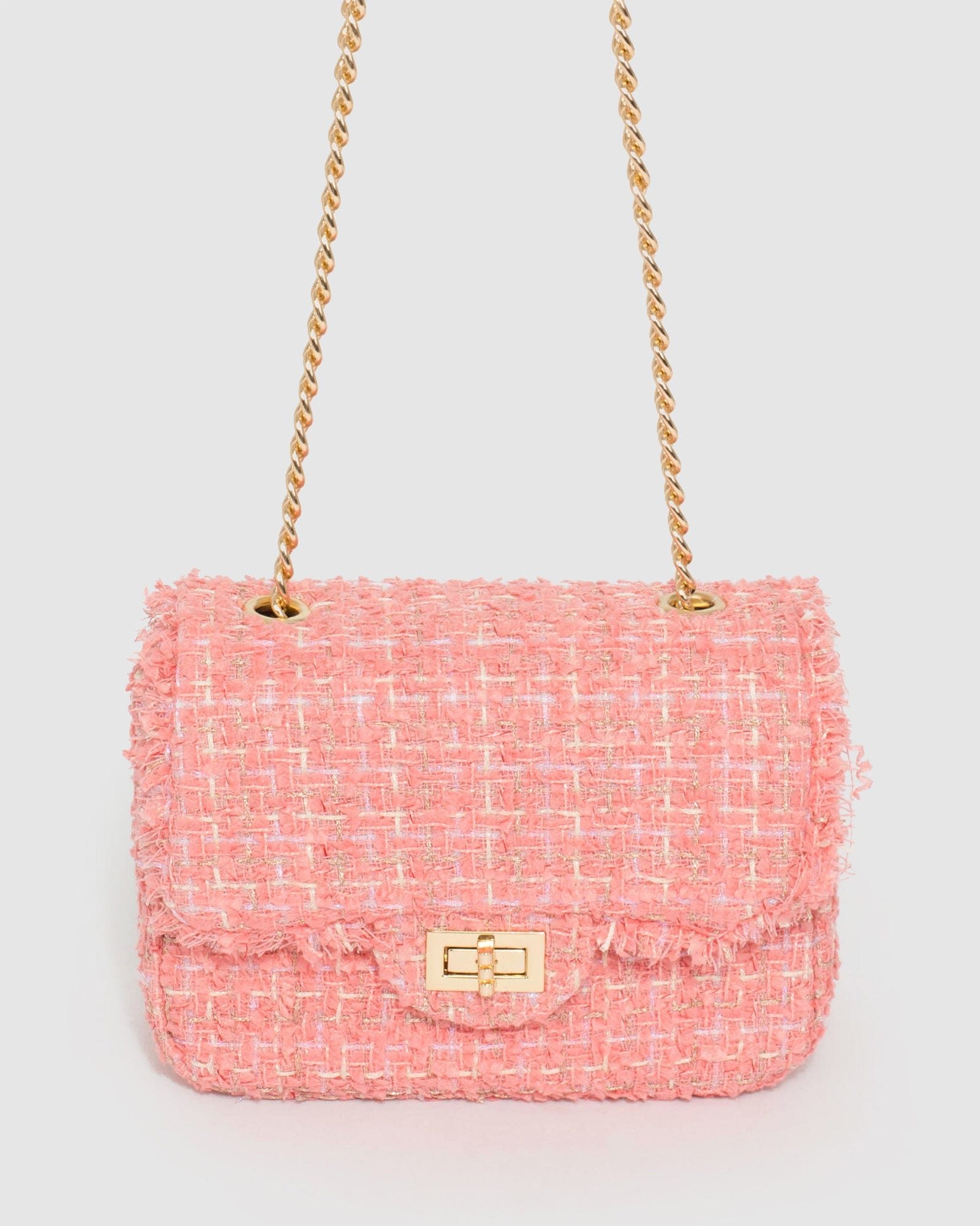 Image of Pink Chelsea Chain Crossbody Bag