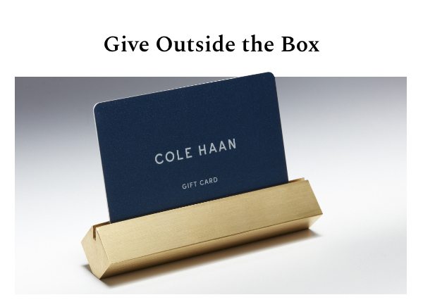 Give Outside the Box | Shop Gift Cards