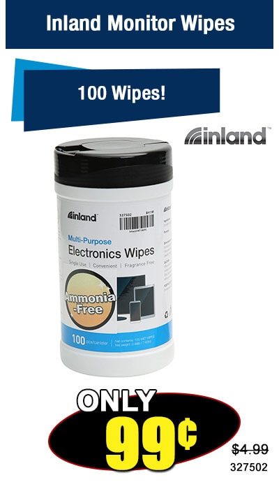 Inland Monitor Wipes