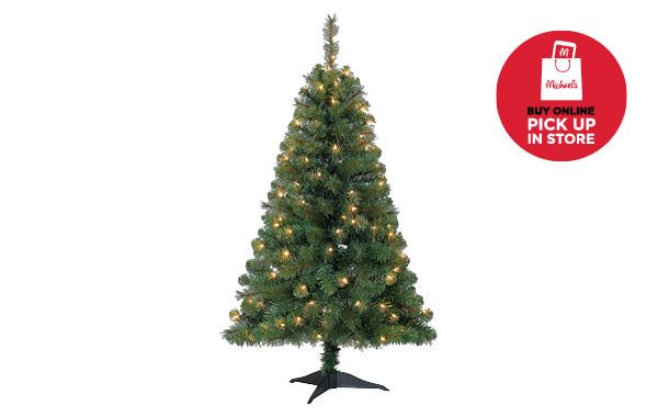 4 ft. Pre-Lit Riverside Pine Tree