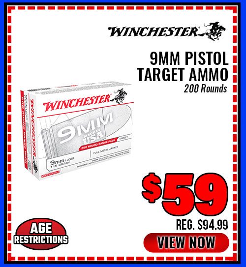 Winchester 9mm Pistol Target Ammo