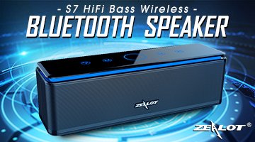 ZEALOT S7 4 Units HiFi Wireless Bluetooth Speaker 10000mAh Touch Control TF Card Heavy Bass Speaker
