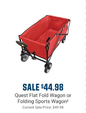 SALE $44.98 - Quest Flat Fold Wagon or Folding Sports Wagon | Current Sale Price: $49.98