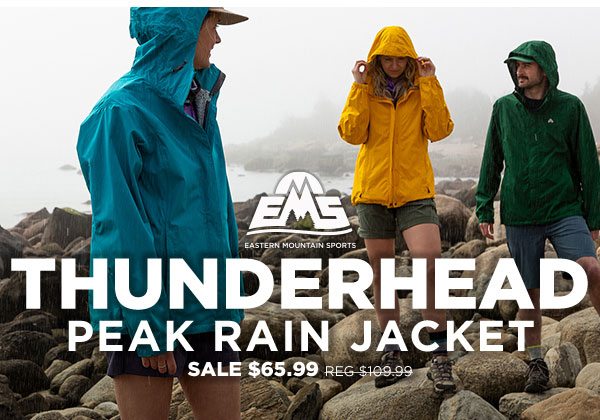 EMS Thunderhead Peak Rain Jacket Eastern Mountain Sports Email Archive