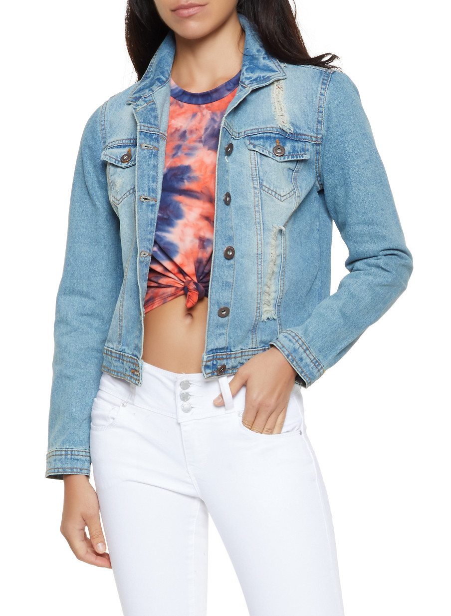 Highway Frayed Jean Jacket