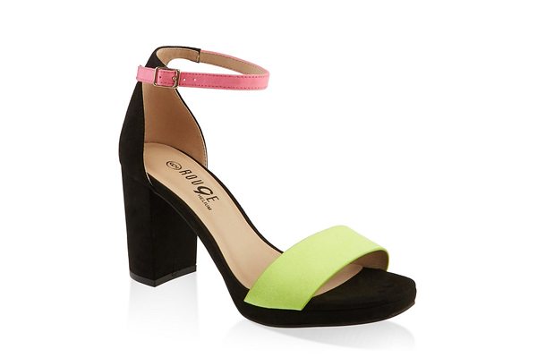 One Band Buckle Ankle Strap High Heel Sandals