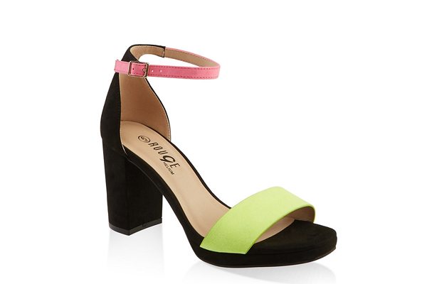 One Band Buckle Ankle Strap High Heel Sandals