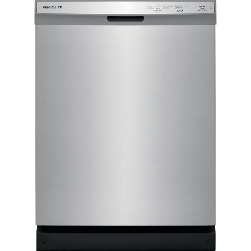 Frigidaire 24 Inch Dishwasher with Sanitize Cycle - Stainless Steel