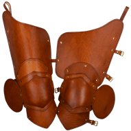 Knightly 3/4 Leather Leg Armour