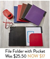 Shop File Folder with Pocket