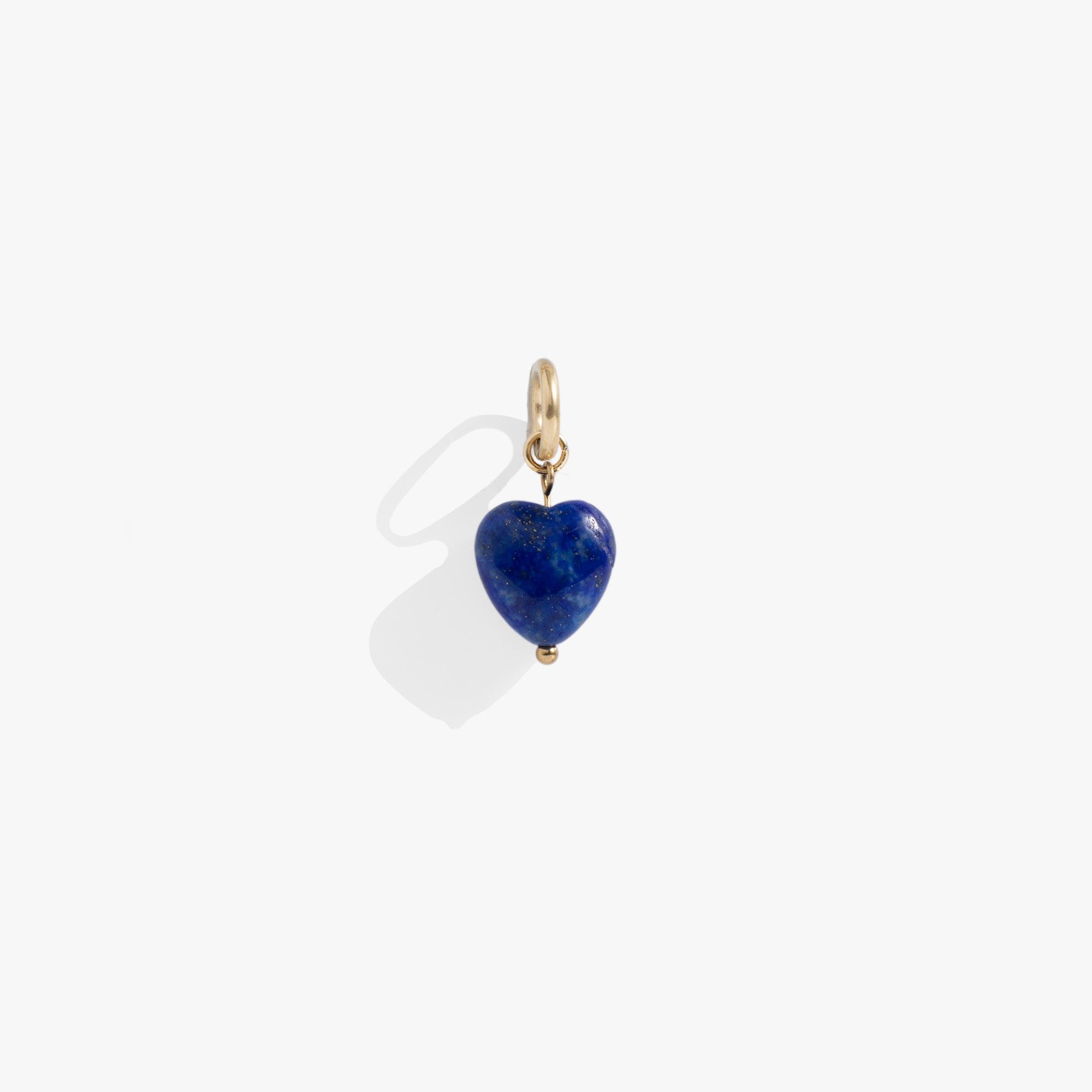 Lapis Gemstone Heart Interchangeable Charm