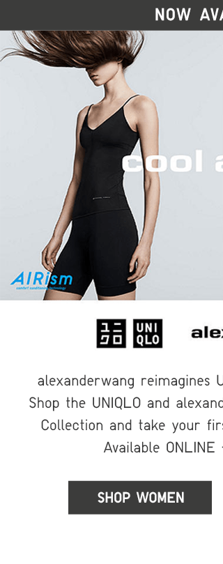 AIRISM - UNIQLO AND ALEXANDERWANG - SHOP WOMEN