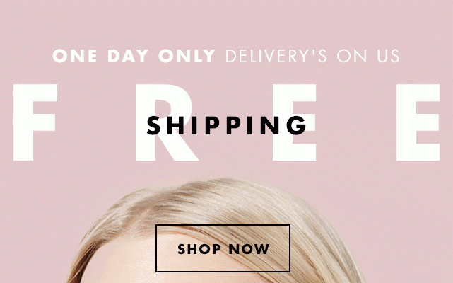 One Day Only Delivery's on Us