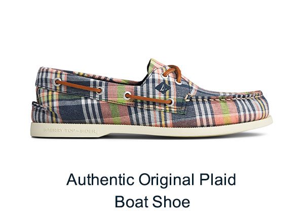 Authentic Original Plaid Boat Shoe